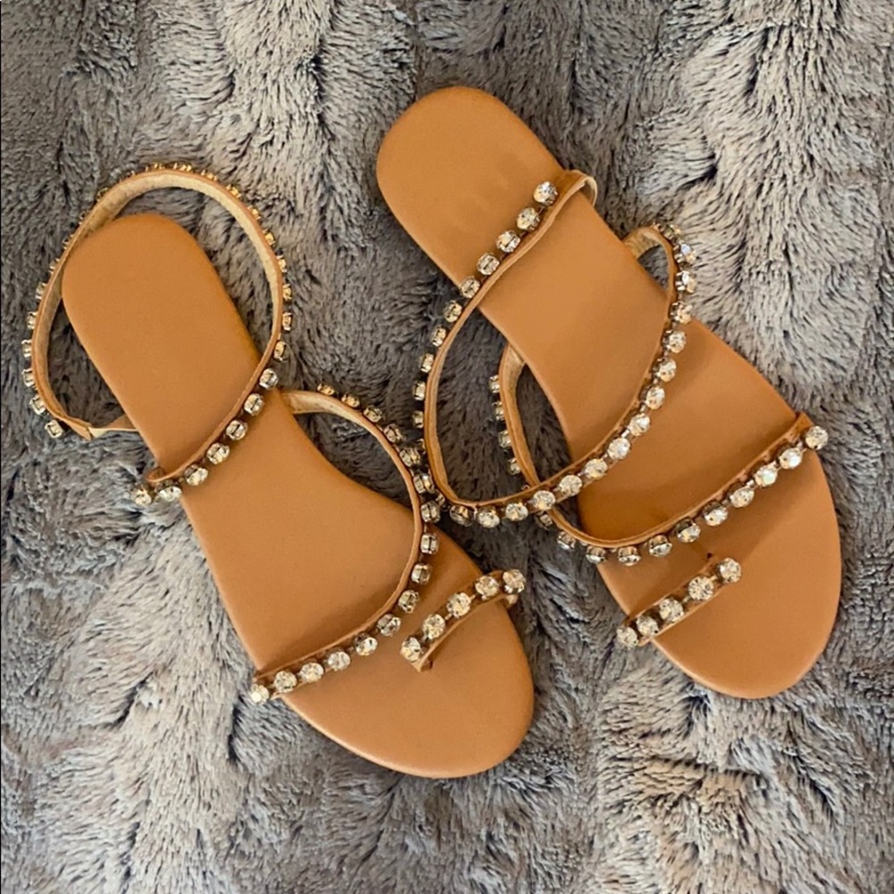*NEW* Rhinestone Sandals - Picture 2 of 3